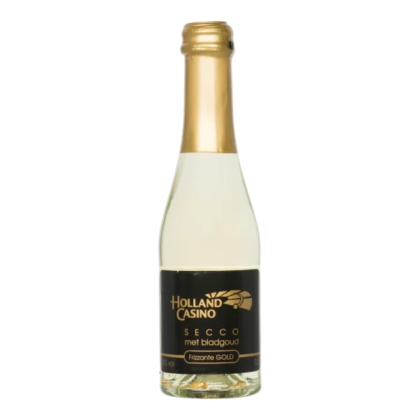 Water Concepts - Bottle of Secco Gold wine with logo and label