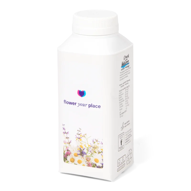 Water Concepts - Cardboard water bottle with logo and print