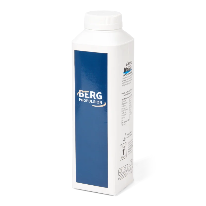Water Concepts - cardboard water bottle with logo and print