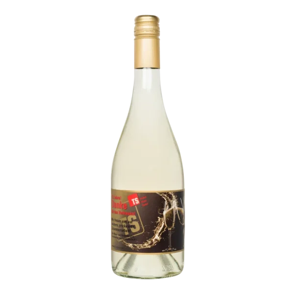 Water Concepts - Bottle of Secco Vino Frizzante wine with logo and label